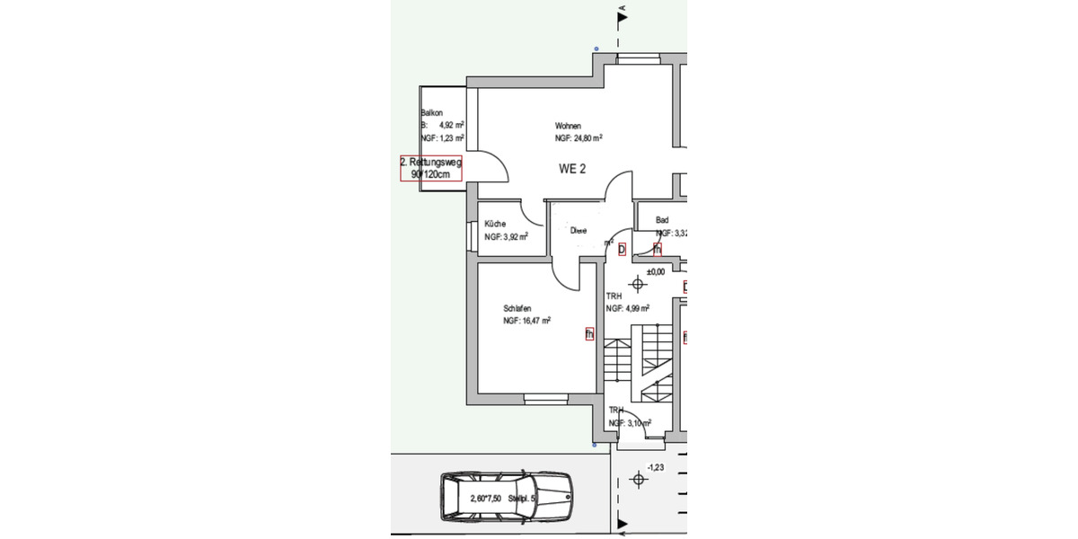 Etagenwohnung Rhede - 3 Zimmer, 65 m&sup2;, 770&euro; | Angebot:25933970