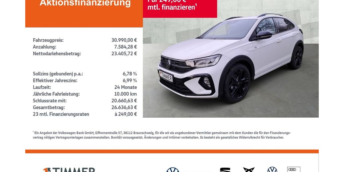 VW Taigo 1.999 km 30.990 &euro; Borken 46325