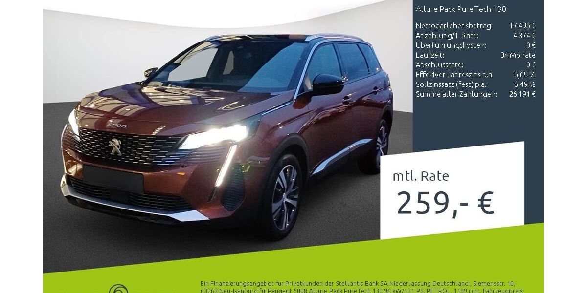 Peugeot 5008 29.878 km 21.888 &euro; Borken 46325