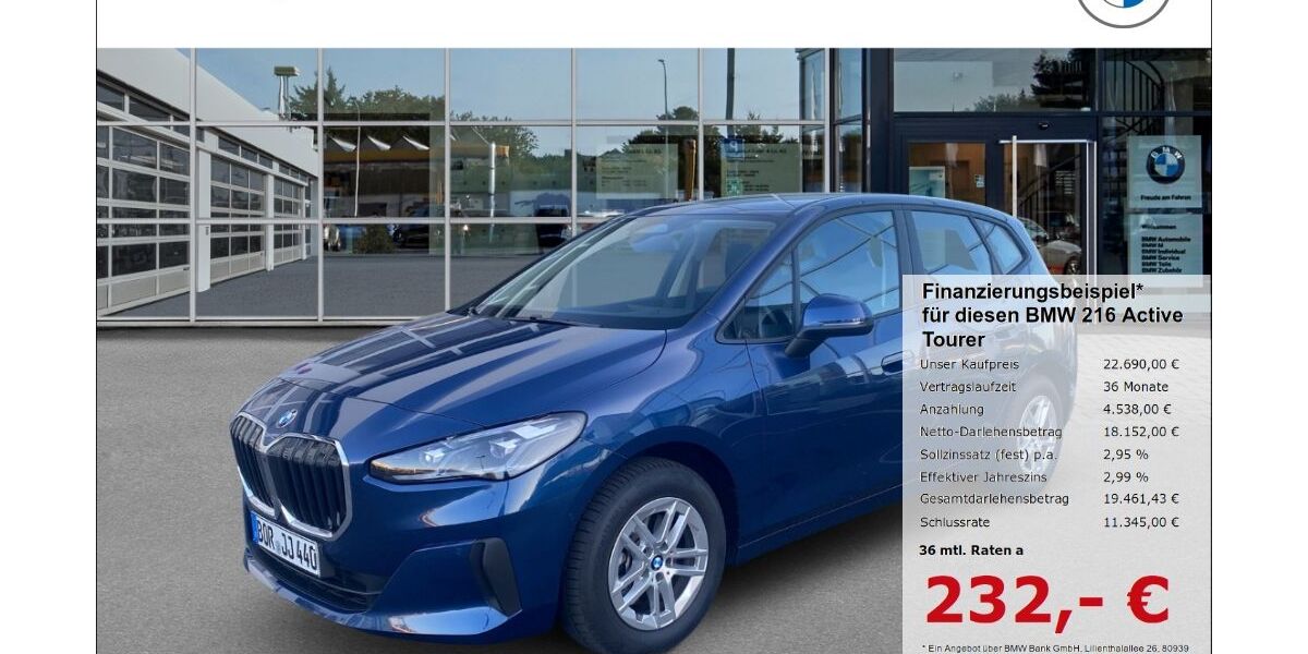 BMW 216 Active Tourer 21.406 km 22.690 &euro; Borken 46325