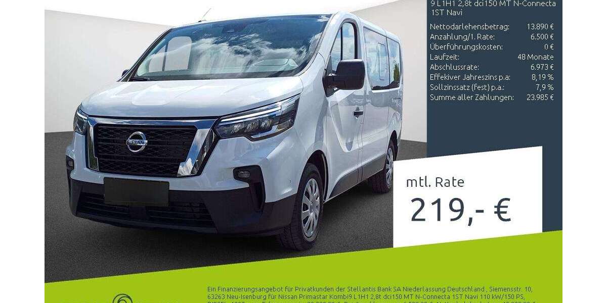 Nissan Primastar 152.876 km 20.390 &euro; Bocholt 46395