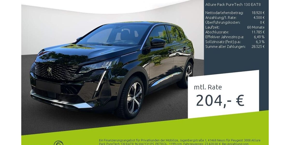 Peugeot 3008 36.110 km 23.420 &euro; Borken 46325