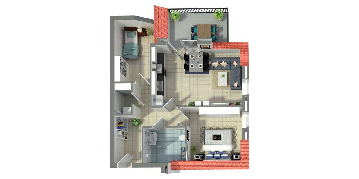 Etagenwohnung Südlohn - 3 Zimmer, 71 m&sup2;, 852&euro; | Angebot:26688796