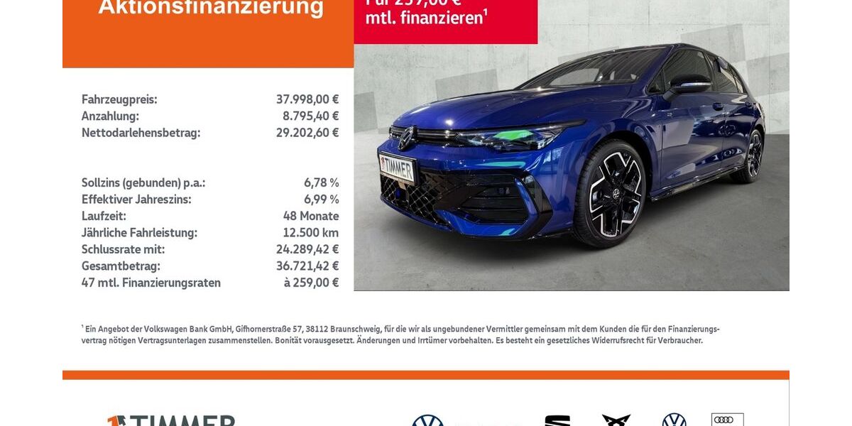 VW Golf 2.999 km 37.998 &euro; Borken 46325