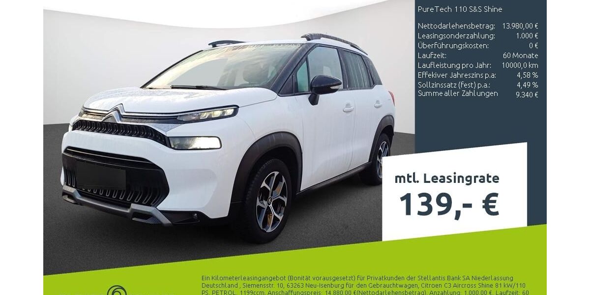 Citroen C3 Aircross 21.317 km 13.220 &euro; Borken 46325