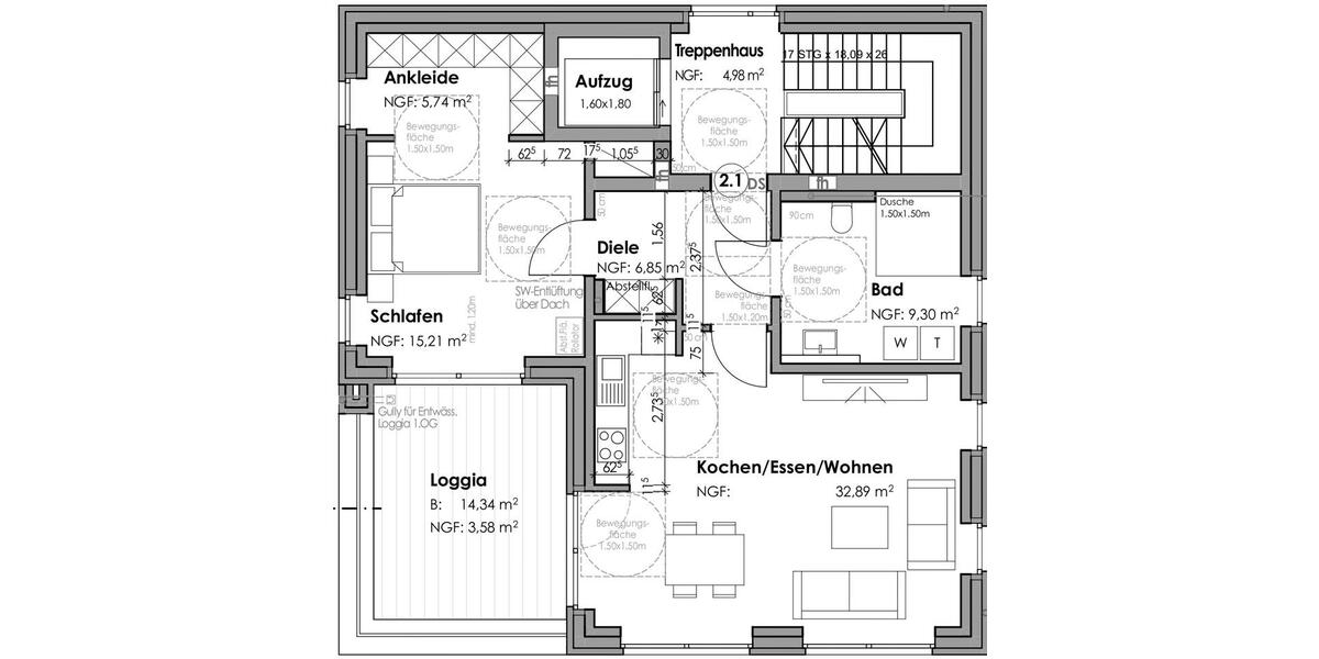 Etagenwohnung Borken - 2 Zimmer, 77 m&sup2;, 1.078&euro; | Angebot:23848414