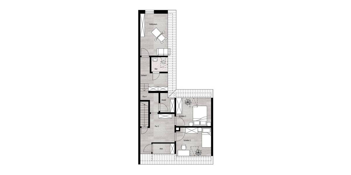Reihenmittelhaus Bocholt Stenern - 4 Zimmer, 120 m&sup2;, 189.000&euro; | Angebot:26797262