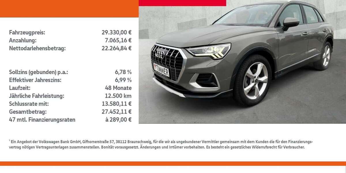 Audi Q3 48.567 km 29.330 &euro; Borken 46325