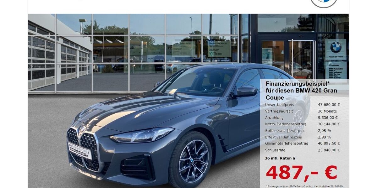 BMW 420 Gran Coupé 9.757 km 47.680 &euro; Borken 46325
