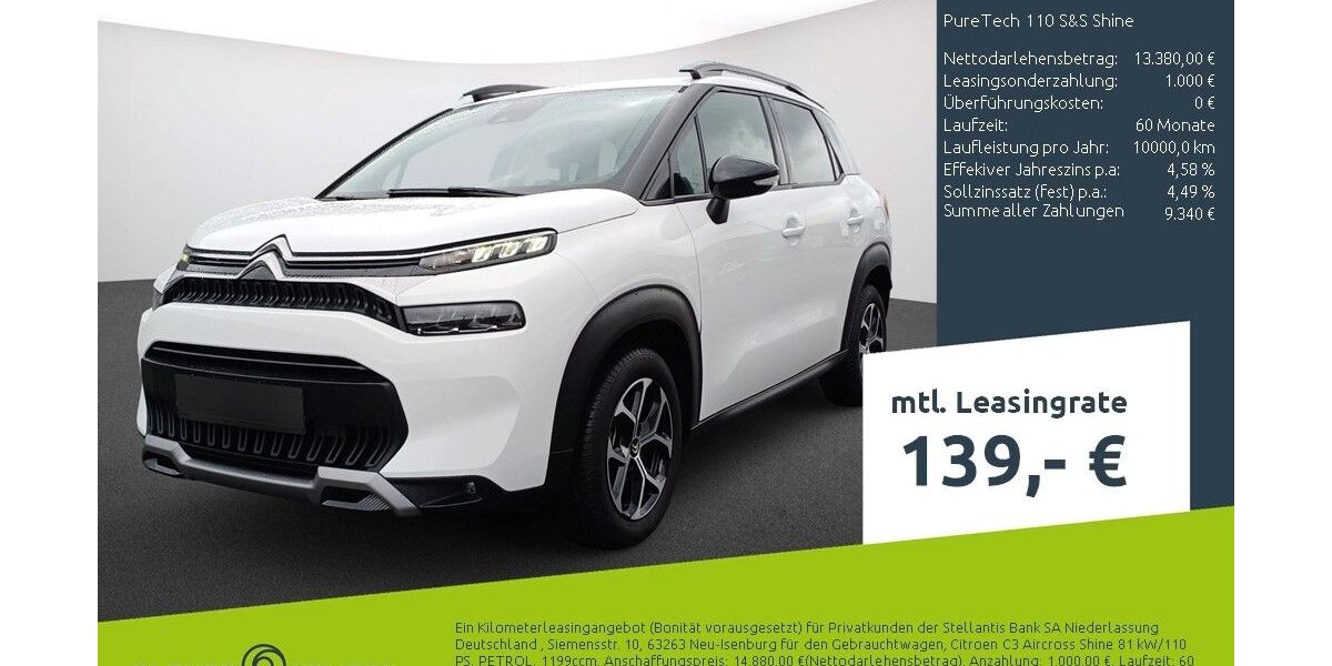 Citroen C3 Aircross 12.355 km 13.110 &euro; Bocholt 46395