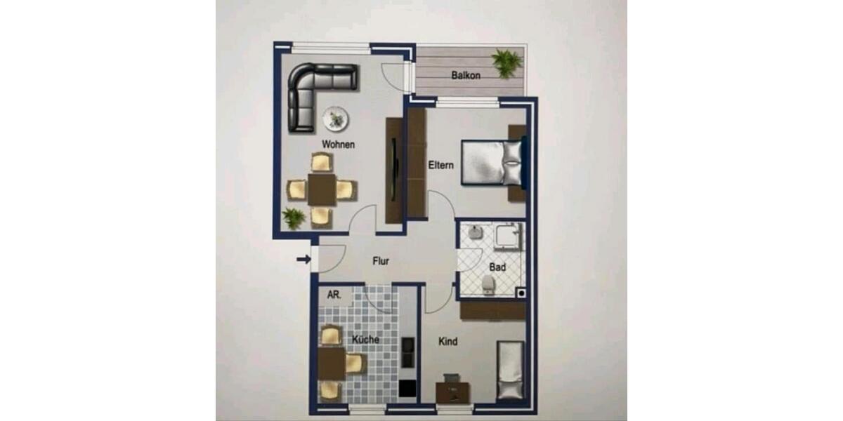 Etagenwohnung Bocholt Stenern - 3 Zimmer, 77 m&sup2;, 259.000&euro; | Angebot:26822550
