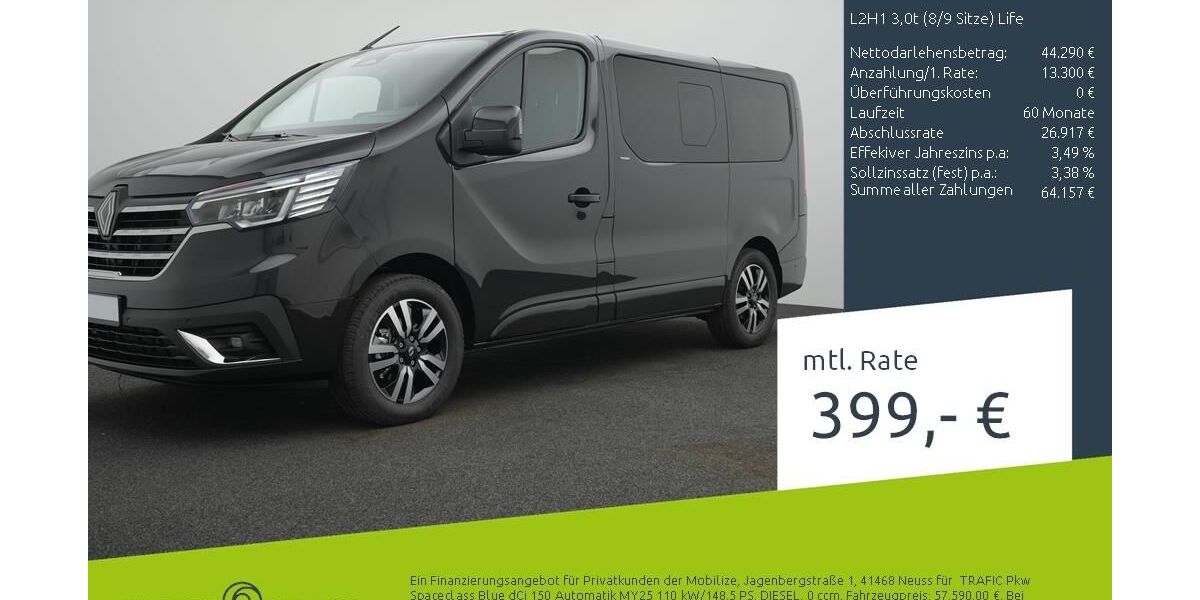 Renault Trafic 1.500 km 49.370 &euro; Borken 46325