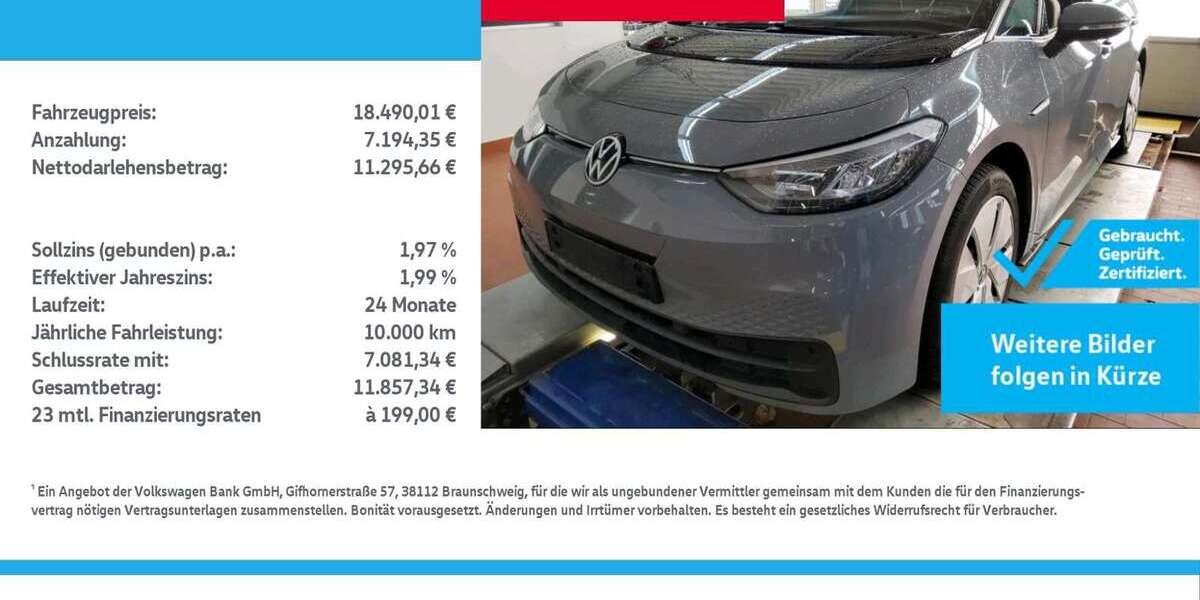 VW ID.3 58.125 km 18.490 &euro; Borken 46325