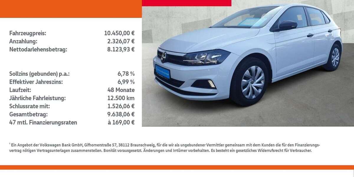 VW Polo 72.500 km 10.450 &euro; Borken 46325