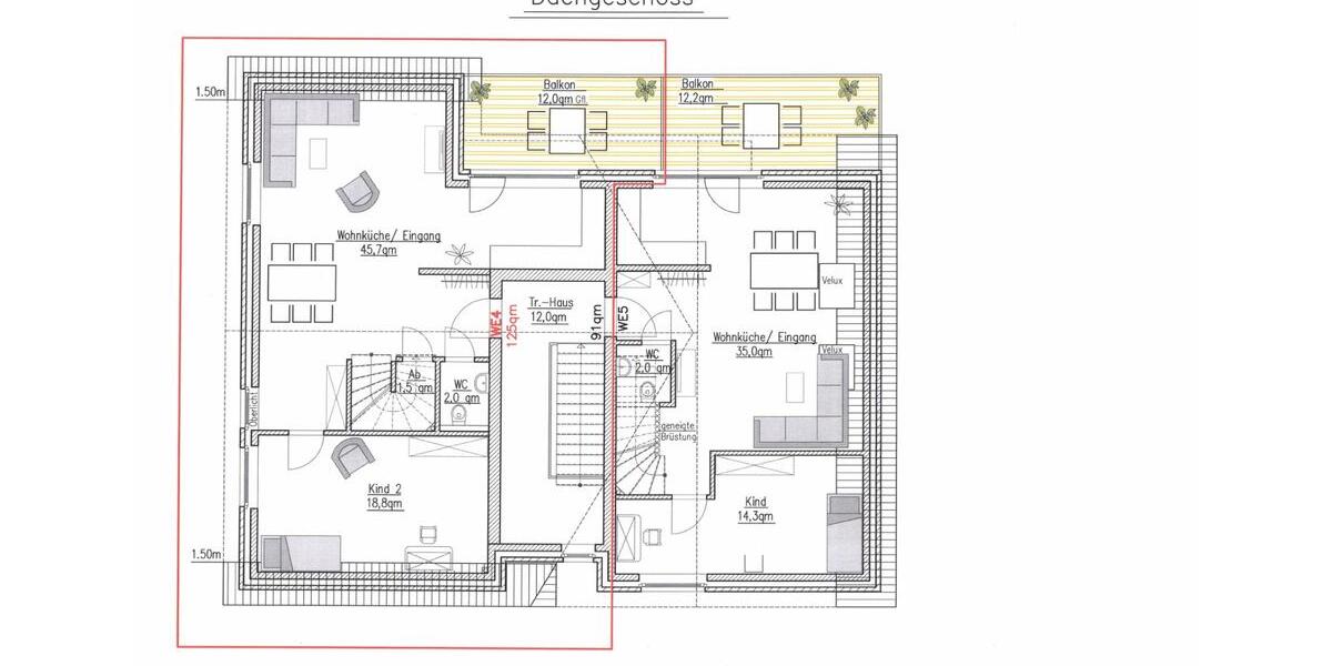 Maisonettenwohnung Velen - 4 Zimmer, 125 m&sup2;, 1.370&euro; | Angebot:25235970