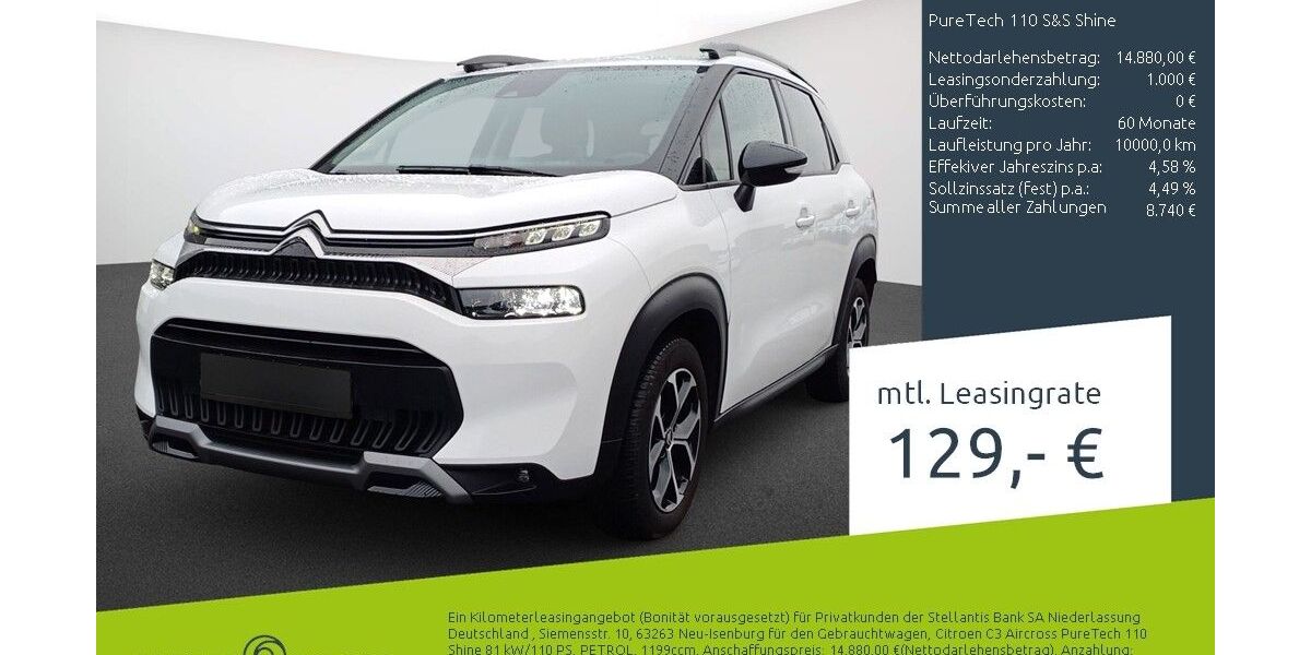 Citroen C3 Aircross 15.465 km 14.949 &euro; Bocholt 46395