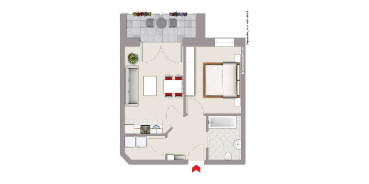 Etagenwohnung Gescher - 2 Zimmer, 51 m&sup2;, 169.500&euro; | Angebot:26539459