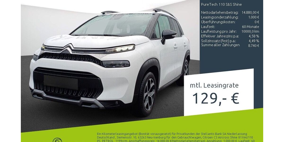 Citroen C3 Aircross 18.894 km 13.177 &euro; Bocholt 46395
