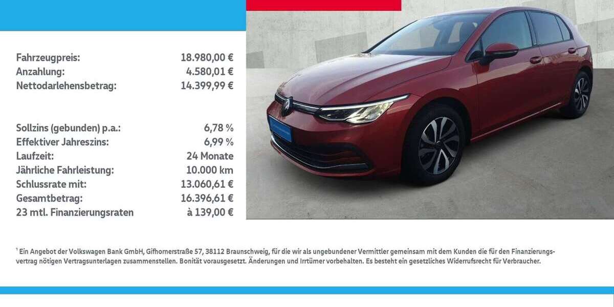 VW Golf 41.230 km 18.980 &euro; Borken 46325