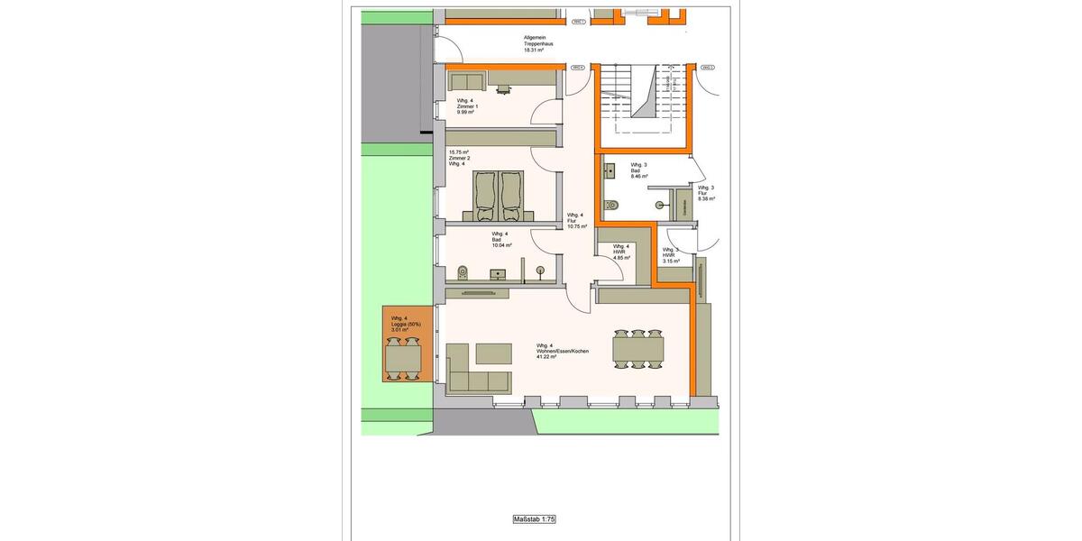 Erdgeschoßwohnung Vreden - 3 Zimmer, 95 m&sup2;, 1.230&euro; | Angebot:24787905