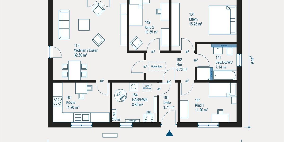Individuell geplanter Bungalow in Voerde - Ihr maßgeschneidertes Traumhaus mit allkauf-Service - Bungalow Voerde | Angebot:27338366
