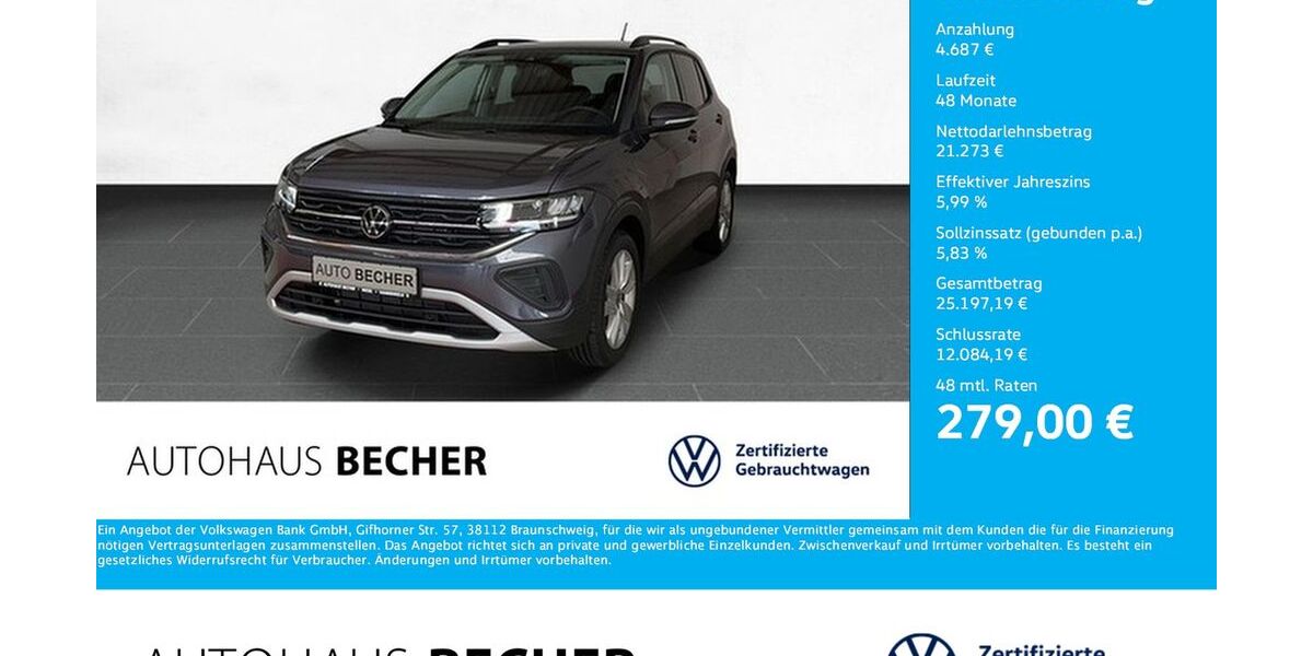 VW T-Cross 12.500 km 25.960 &euro; Wesel 46485