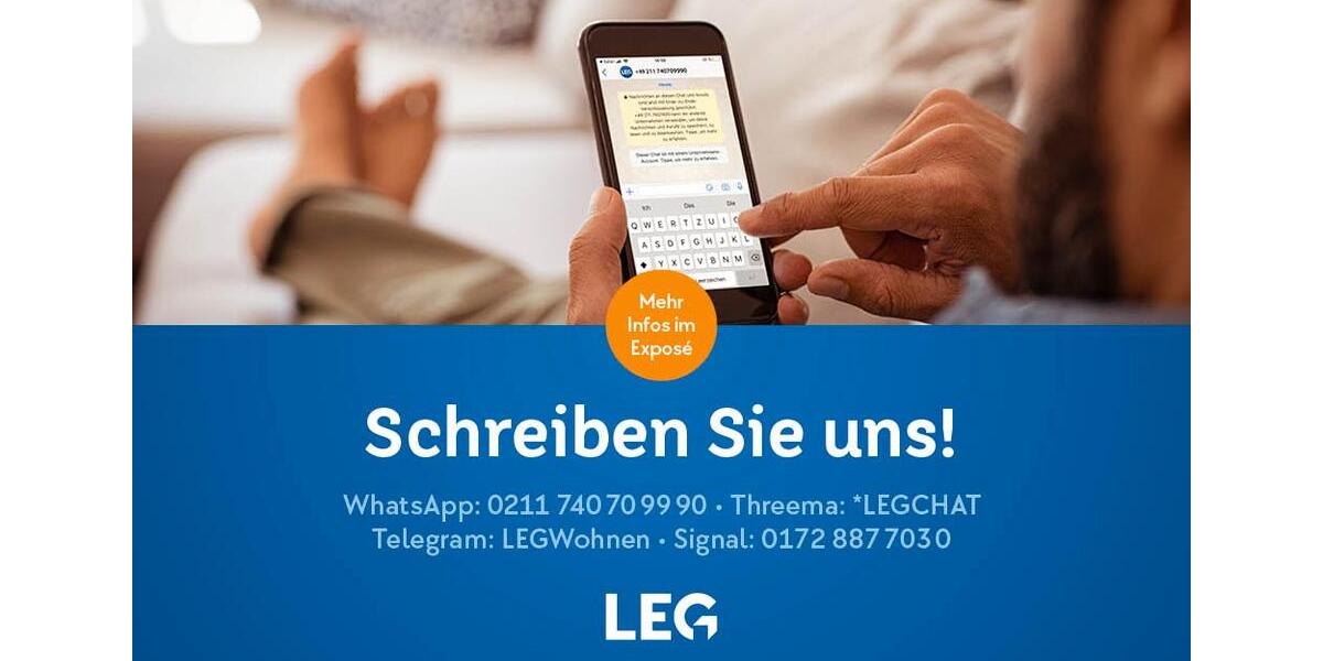 Erdgeschoßwohnung Bocholt Feldmark - 2 Zimmer, 49 m&sup2;, 479&euro; | Angebot:26105659