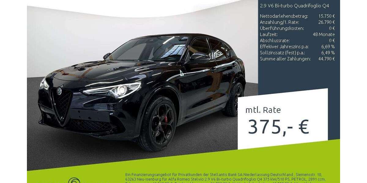 Alfa Romeo Stelvio 77.815 km 42.540 &euro; Borken 46325