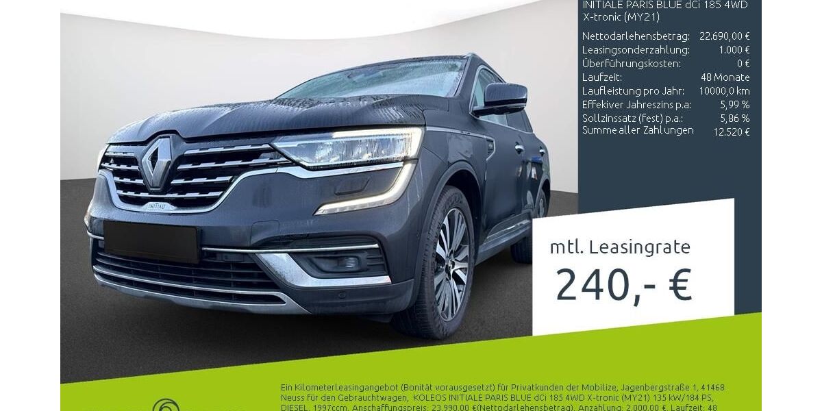 Renault Koleos 90.700 km 21.490 &euro; Borken 46325