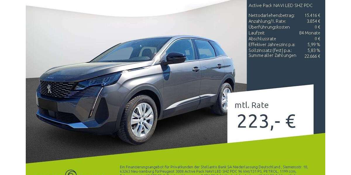 Peugeot 3008 10.341 km 19.270 &euro; Borken 46325