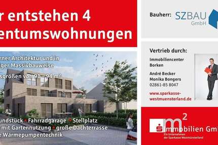 Wohnung Velen - 3 Zimmer, 95 m&sup2;, 341.000&euro; | Angebot:21720724