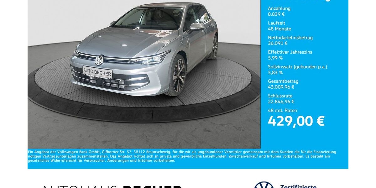 VW Golf 6.000 km 43.960 &euro; Wesel 46485