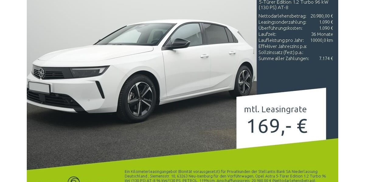 Opel Astra 1.500 km 20.980 &euro; Borken 46325