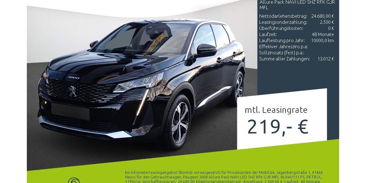 Peugeot 3008 7.617 km 25.770 &euro; Borken 46325