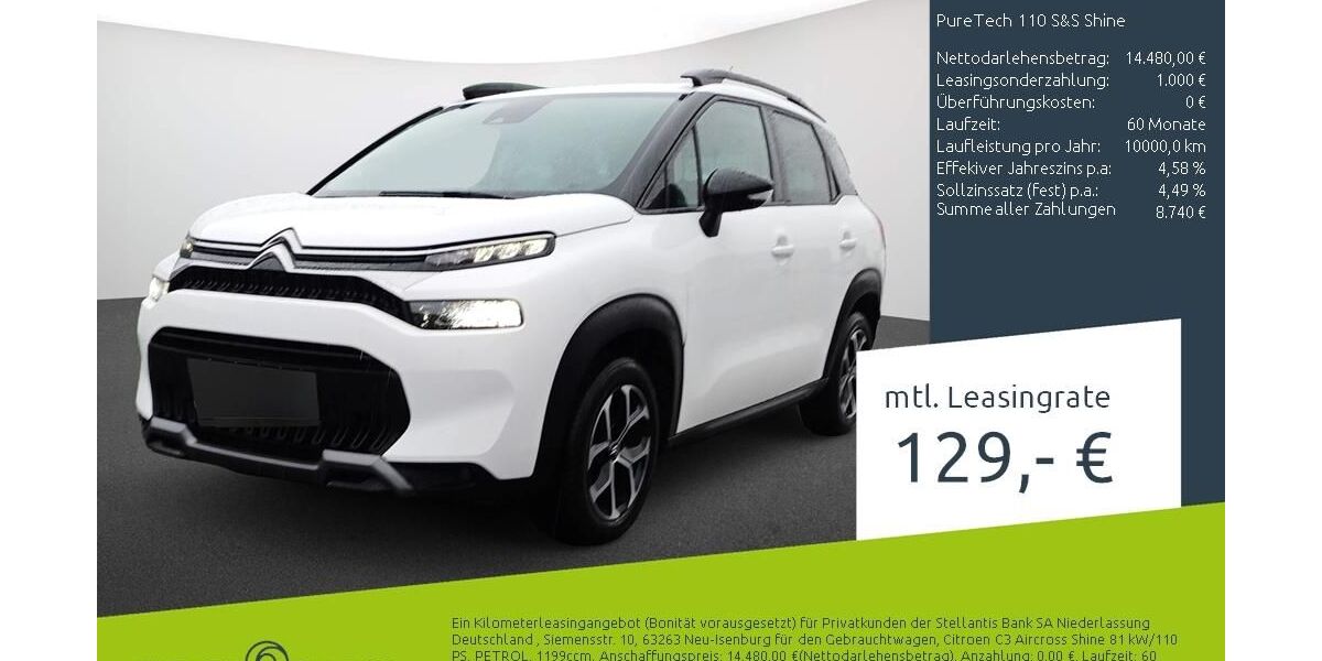 Citroen C3 Aircross 23.563 km 14.970 &euro; Borken 46325