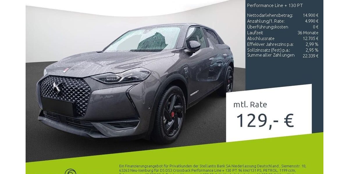 DS Automobiles DS3 Crossback 24.351 km 19.170 &euro; Borken 46325