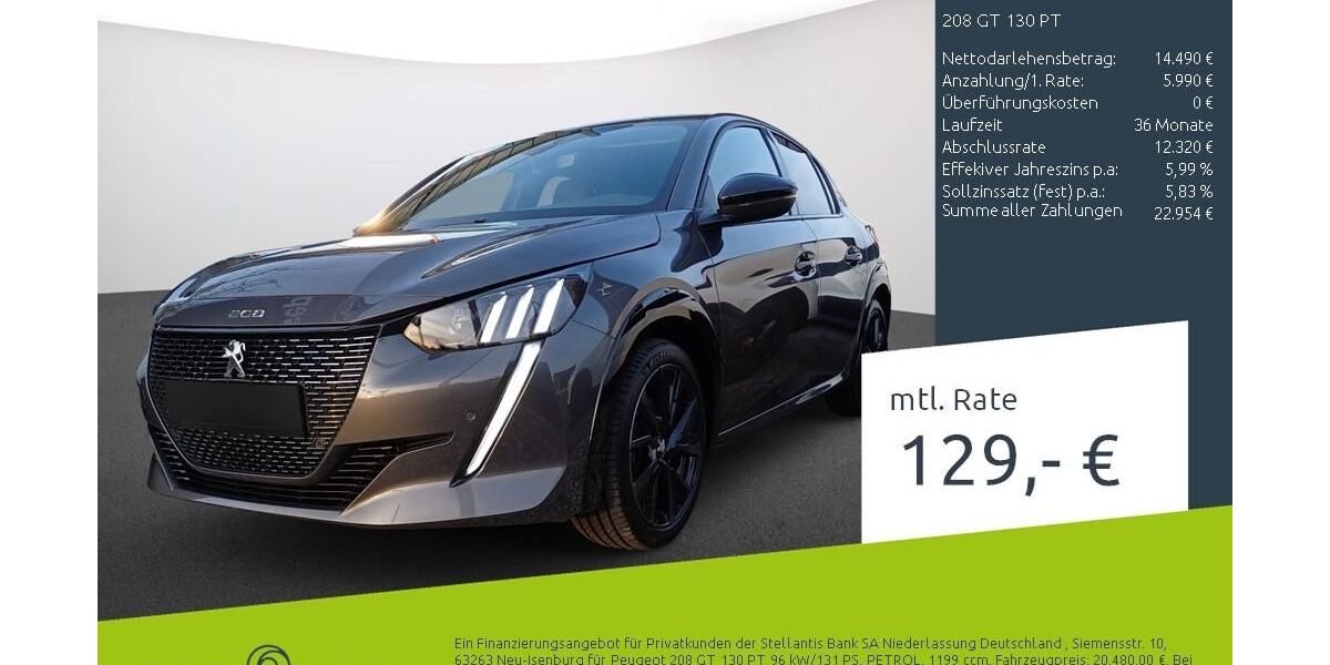 Peugeot 208 26.046 km 20.430 &euro; Borken 46325