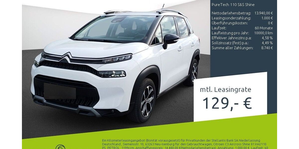 Citroen C3 Aircross 15.286 km 12.497 &euro; Borken 46325