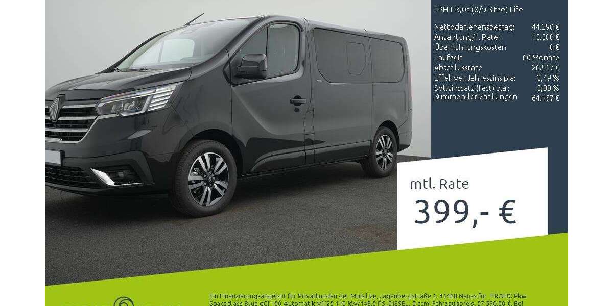Renault Trafic 1.500 km 49.890 &euro; Borken 46325