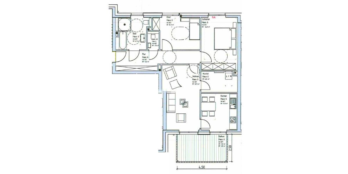 Etagenwohnung Emmerich am Rhein - 3 Zimmer, 90 m&sup2;, 980&euro; | Angebot:25978179
