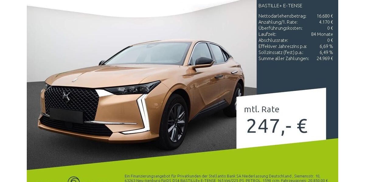 DS Automobiles DS4 50.441 km 20.420 &euro; Borken 46325