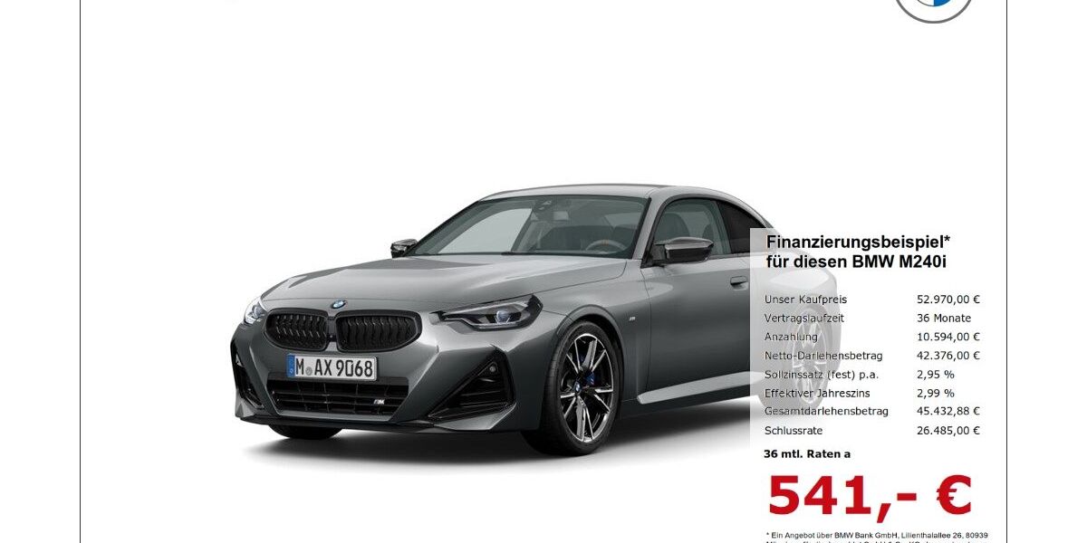 BMW M240i 10.488 km 52.970 &euro; Borken 46325