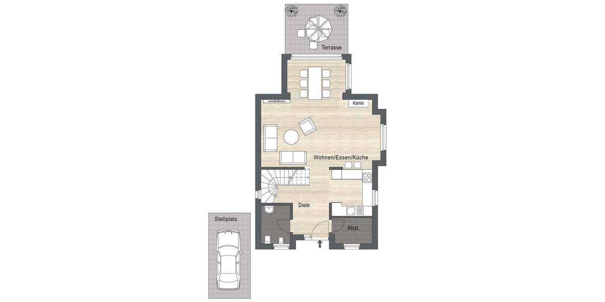 Einfamilienhaus Borken / Burlo Borkenwirthe/Burlo - 3 Zimmer, 96 m&sup2;, 389.000&euro; | Angebot:25695761