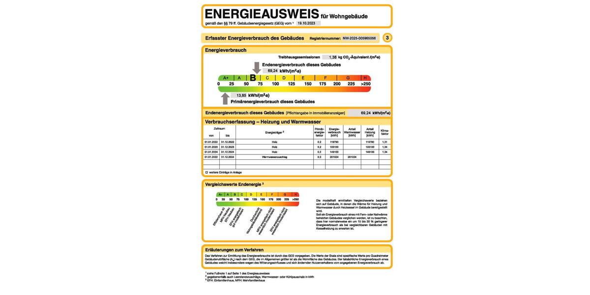 Etagenwohnung Wesel Fusternberg - 3 Zimmer, 76 m&sup2;, 740&euro; | Angebot:26068946