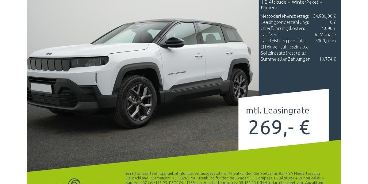 Jeep Compass 2.500 km 36.980 &euro; Borken 46325