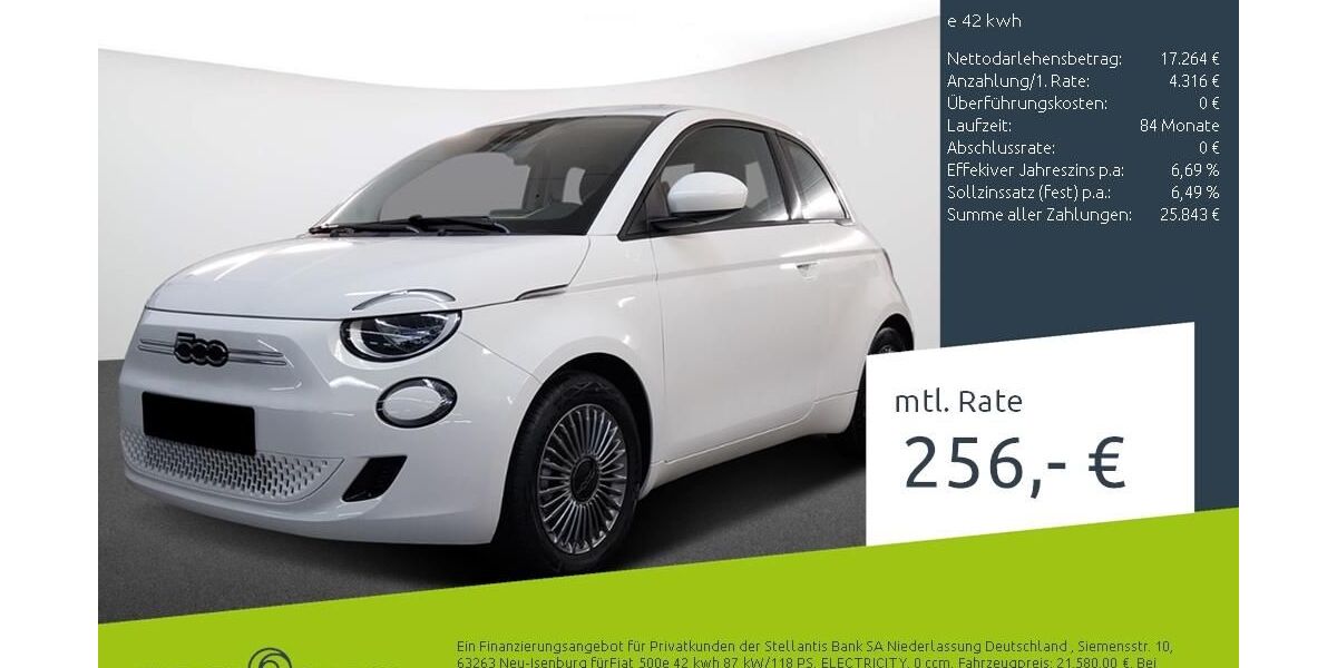 Fiat 500 15.000 km 21.220 &euro; Borken 46325