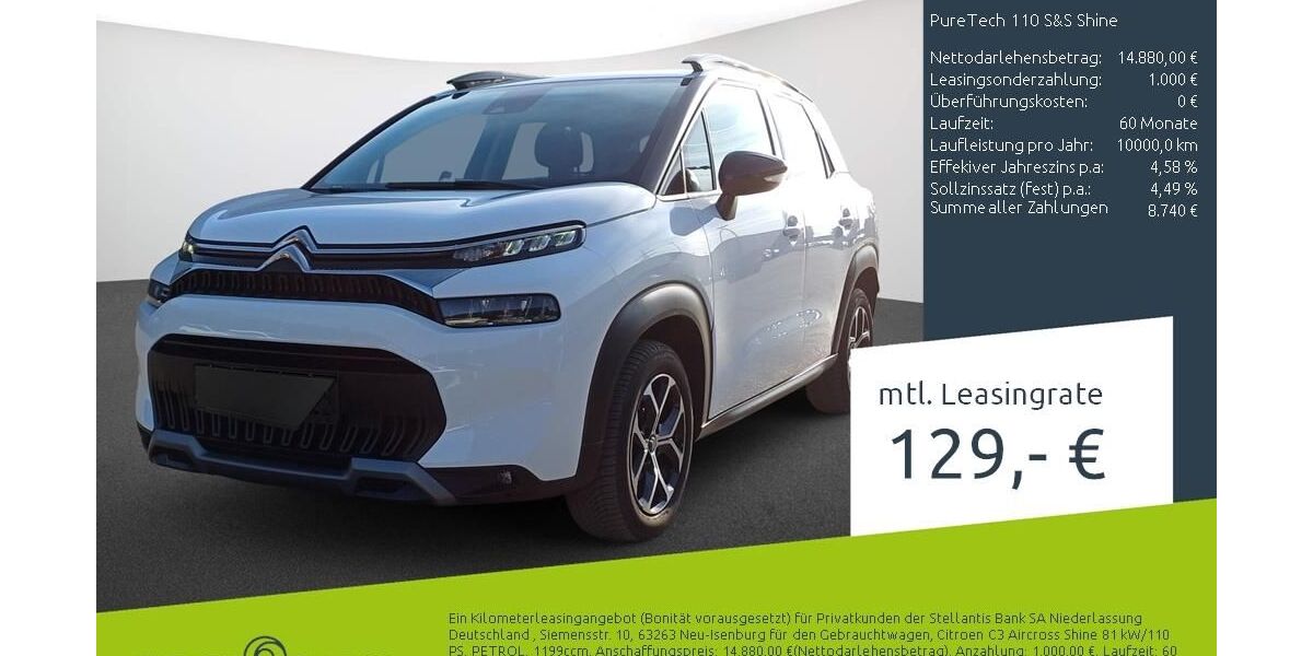 Citroen C3 Aircross 13.273 km 14.489 &euro; Borken 46325