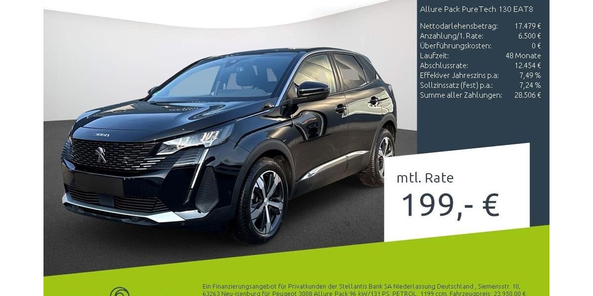 Peugeot 3008 19.518 km 23.849 &euro; Bocholt 46395