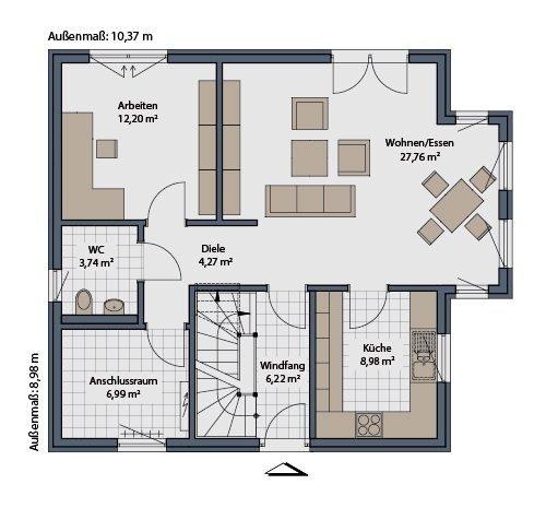 Einfamilienhaus Wesel Bislich - 5 Zimmer, 136 m&sup2;, 1.700&euro; | Angebot:26664414