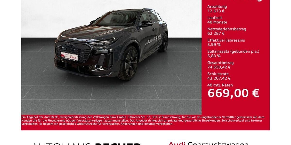 Audi Q6 e-tron 9.000 km 74.960 &euro; Wesel 46485